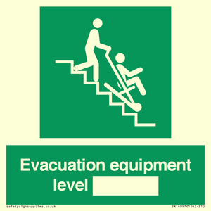 Evacuation equipment level